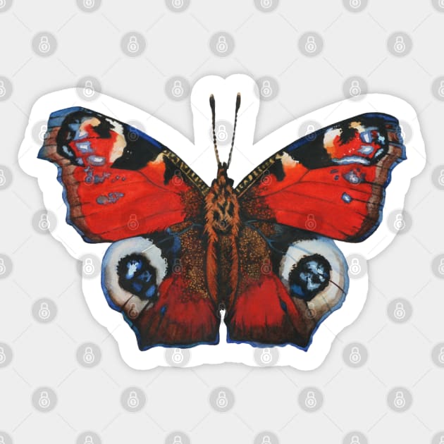 Peacock Butterfly Sticker by Irsaervin